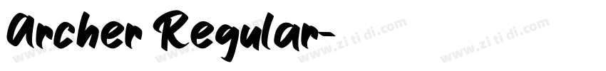 Archer Regular字体转换
